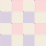 Blokken behang | On the Grid - Lila/Roze