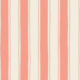 Strepen behang | Straight Up Small - Koraal