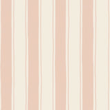 Strepen behang | Straight Up Small - Lichtroze