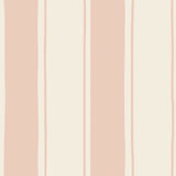 Strepen behang | Straight Up Wide - Lichtroze