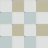 Blokken behang | On the Grid - Blauw/Groen