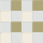 Blokken behang jongenskamer kinderkamer tienerkamer blauw groen creme 