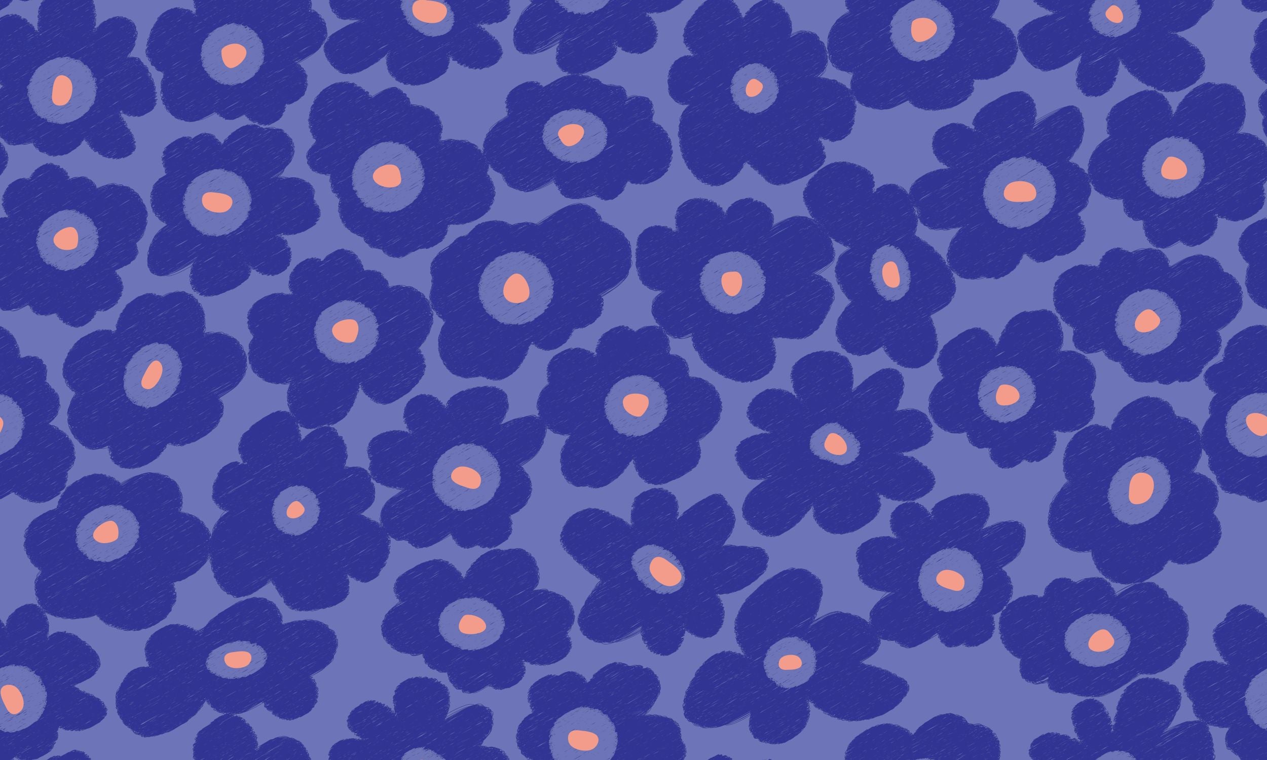 Bloemen behang voor de meisjeskamer fotobehang op maat bloom! Papr Walls Blauw
