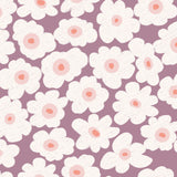 Bloemen behang oor meisjeskamer bloemen fotobehang kinderkamer mauve