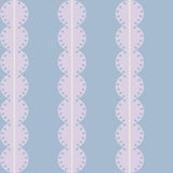 Strepen behang met boogjes voor kinderkamer meisjeskamer lichtblauw lila papr walls bubble dot lichtblauw lila 