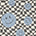 Smiley behang fotobehang kinderkamer tienerkamer jongenskamer blauw zwart wit geblokt