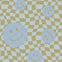 Smiley behang fotobehang kinderkamer tienerkamer jongenskamer blauw groen geblokt